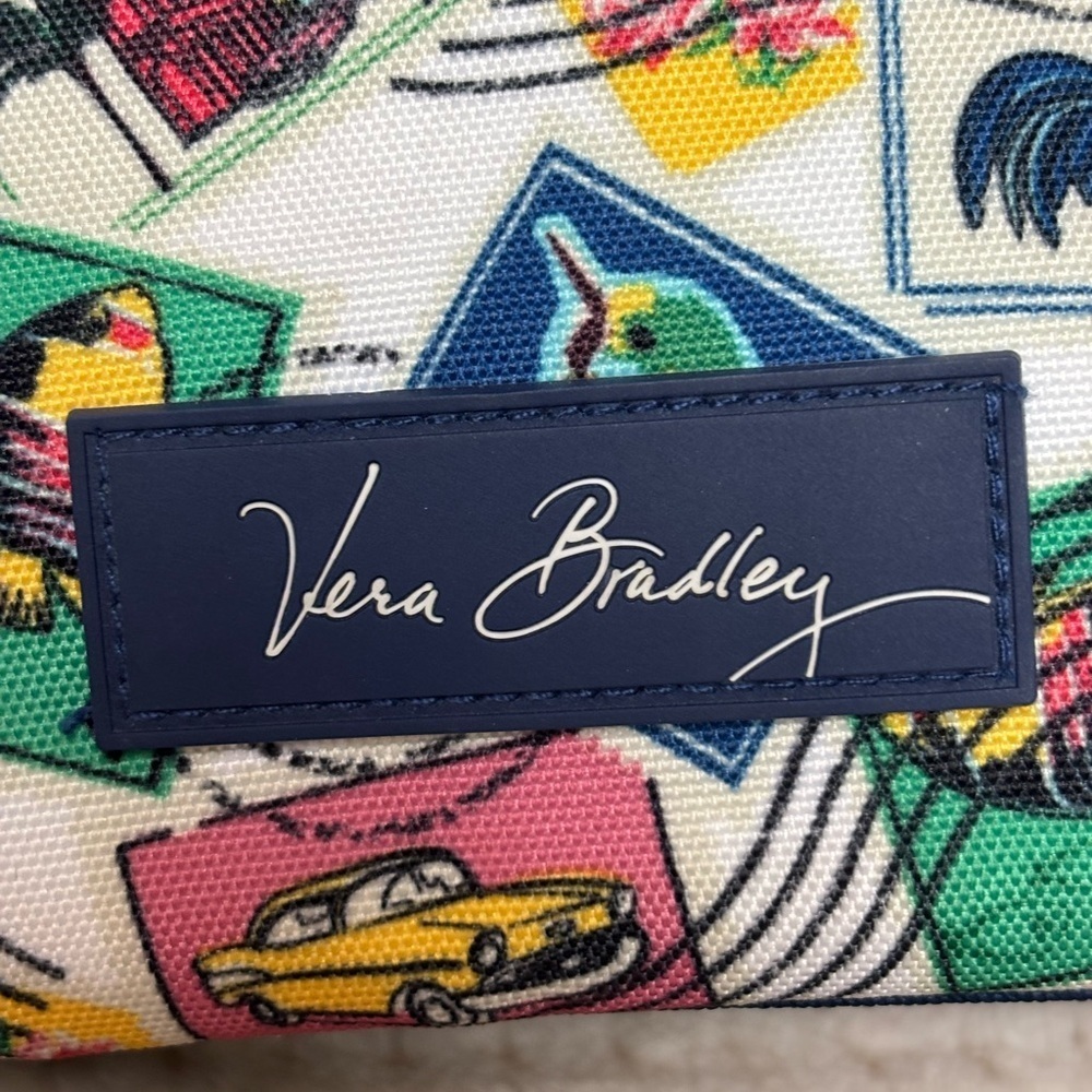 Vera Bradley Postage Stamp Large Crossbody Purse - Picture 9 of 16